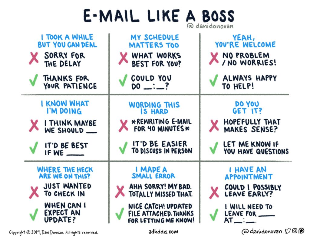 Email Like A Boss Comic by Dani Donovan