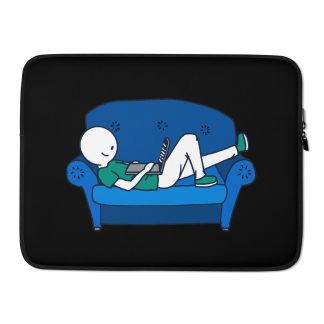 "Couch Mode: Work" Laptop Sleeve